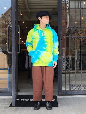 「superNova.（スーパーノヴァ）のアイテム（パンツ）」を使った、Renさん（メンズ・168cm）の春コーディネート