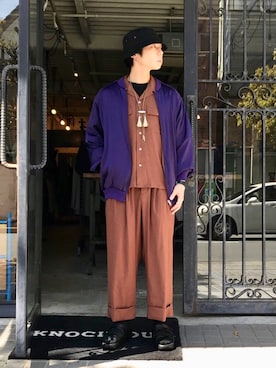 「superNova.（スーパーノヴァ）のアイテム（パンツ）」を使った、Renさん（メンズ・168cm）の春コーディネート