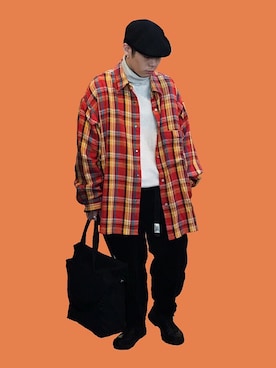 「ROTOL（ロトル）のアイテム（パンツ）」を使った、Renさん（メンズ・168cm）の夏コーディネート