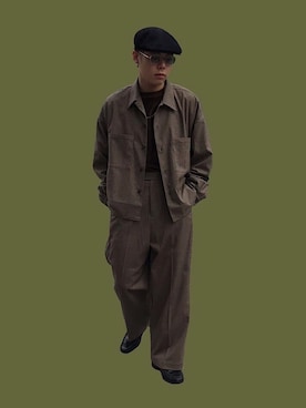 「superNova.（スーパーノヴァ）のアイテム（パンツ）」を使った、Renさん（メンズ・168cm）の秋コーディネート