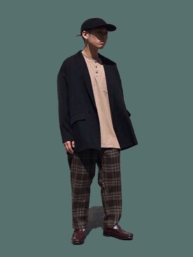 「CEASTERS（ケステル）のアイテム」を使った、Renさん（メンズ・168cm）の秋コーディネート
