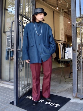 「20/80（テゥエンティーエイティー）のアイテム（アクセサリー）」を使った、Renさん（メンズ・168cm）の冬コーディネート