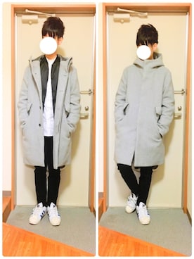 「GLOBAL WORK（グローバルワーク）のアイテム（その他アウター）」を使った、まっつんさん（メンズ・170cm・20代）の冬コーディネート