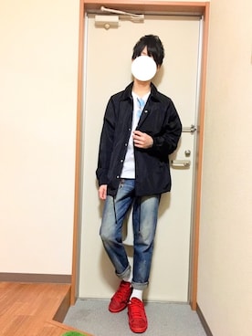「アイテム（ピアス（片耳用））」を使った、まっつんさん（メンズ・170cm）の冬コーディネート