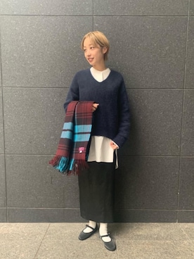 須田 遥夢さん(レディース・162cm)の冬コーディネート