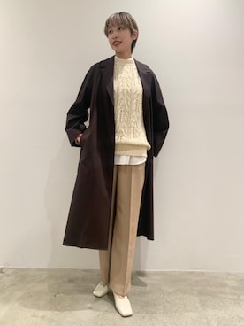 須田 遥夢さん（レディース・162cm）の冬コーディネート