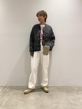 「FIVEBROTHER（ファイブブラザー）のアイテム」を使った、須田 遥夢さん（レディース・162cm）の春コーディネート