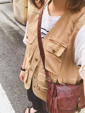 「I am I （アイアムアイ）のアイテム（トップス）」を使った、りんごさん（レディース・152cm）の春コーディネート