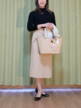 「トレンチスカート」｜Kanon1008さん（レディース・170cm）の春コーディネート