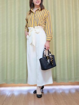 「夢展望（ユメテンボウ）のアイテム（シャツ/ブラウス）」を使った、Kanon1008さん（レディース・170cm）の夏コーディネート