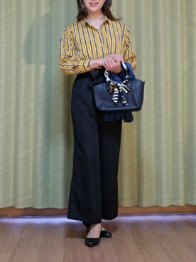 「夢展望（ユメテンボウ）のアイテム（シャツ/ブラウス）」を使った、Kanon1008さん（レディース・170cm）の夏コーディネート