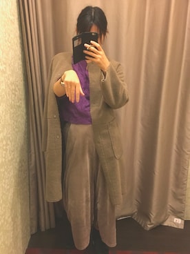 「wearhalloween2017」｜「アイテム（ムートンコート）」を使った、ゆんけるさん（レディース・168cm）の秋コーディネート
