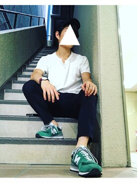 「ダニエルウェリントン」｜「アイテム（キャップ）」を使った、siba犬さん（メンズ・173cm）の秋コーディネート