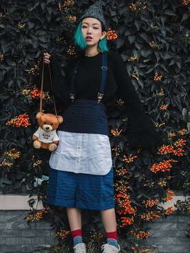 「the studio kのアイテム」を使った、miskyさん（レディース・160cm）の冬コーディネート