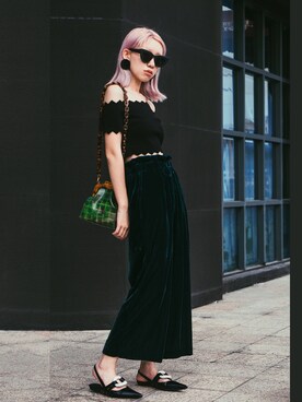 「アイテム（ピアス（両耳用））」を使った、miskyさん（レディース・160cm・20代）の夏コーディネート