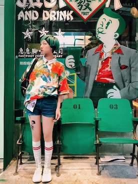 「Lee Cooper（リークーパー）のアイテム」を使った、miskyさん（レディース・160cm）の冬コーディネート
