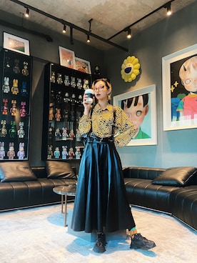 「TOPSHOP（トップショップ）のアイテム（シャツ/ブラウス）」を使った、miskyさん（レディース・160cm）の秋コーディネート