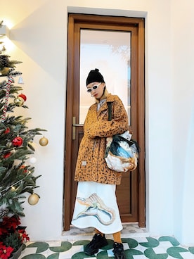 「skirt」｜「アイテム（ジャケット/アウター）」を使った、miskyさん（レディース・160cm）の冬コーディネート
