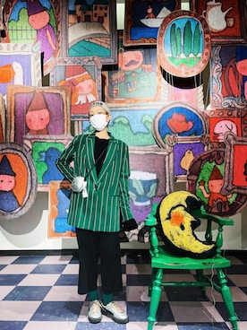 「基础款」｜「アイテム（ジャケット/アウター）」を使った、miskyさん（レディース・160cm）の冬コーディネート