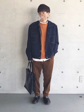 「Jewelna Rose（ジュエルナローズ）のアイテム」を使った、nani_kiyoukanaさん（メンズ・165cm）の秋コーディネート