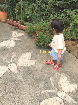 「2歳3ヶ月」｜「アイテム（サンダル）」を使った、𝙷___𝙺さん（キッズ・90cm）の夏コーディネート