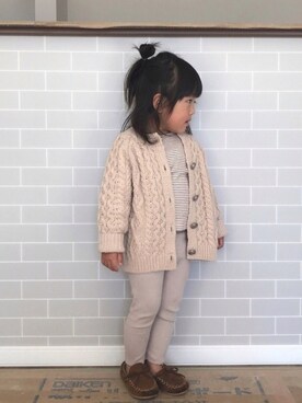 「マイホーム」｜𝙷___𝙺さん（キッズ・90cm）の冬コーディネート