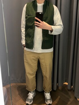 「asos（エイソス）のアイテム（その他アウター）」を使った、charlieさん（メンズ・175cm）の冬コーディネート