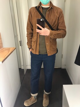 「asos（エイソス）のアイテム（その他アウター）」を使った、charlieさん（メンズ・175cm）の春コーディネート