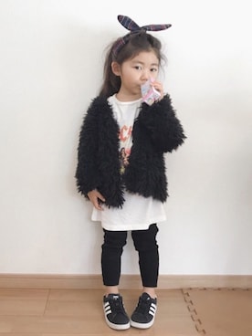 renaさん（キッズ・90cm）の冬コーディネート