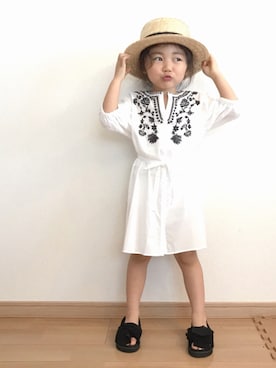 renaさん（キッズ・100cm）の夏コーディネート