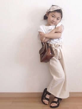 「Edie Tokyo（エディートーキョー）のアイテム」を使った、renaさん（キッズ・100cm）の春コーディネート
