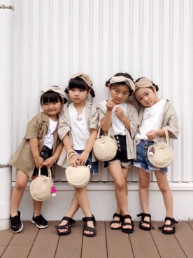 renaさん（キッズ・100cm）の秋コーディネート