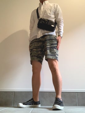 「fragment design（フラグメントデザイン）のアイテム（トップス）」を使った、T9Lさん（メンズ・171cm）の秋コーディネート