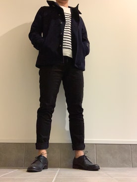 「秋冬」｜「アイテム（ステンカラーコート）」を使った、T9Lさん（メンズ・171cm）の秋コーディネート