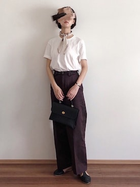 「DEEOHS（ディオス）のアイテム」を使った、あさこさん（レディース・165cm）の夏コーディネート