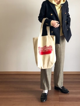 「JOURNAL STANDARD relume（ジャーナルスタンダード　レリューム）の●T/Wギャバネイビーブレザー◆（テーラードジャケット）」を使った、あさこさん（レディース・164cm）の冬コーディネート