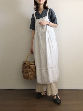 「AIN（エイン）のアイテム」を使った、あさこさん（レディース・164cm）の夏コーディネート