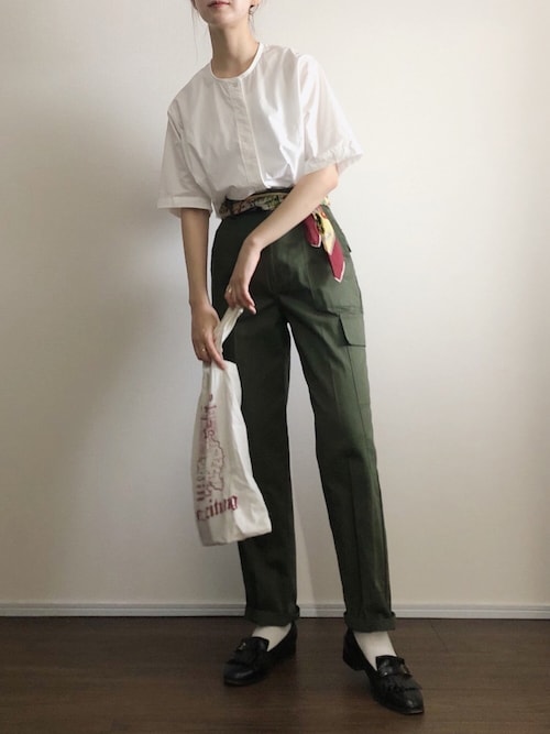 あさこ Claneのカーゴパンツを使ったコーディネート Wear