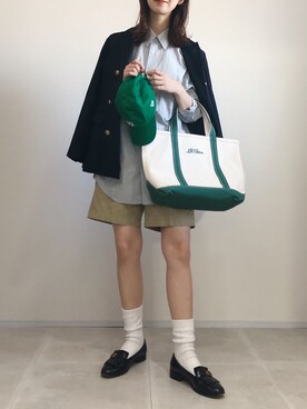 「JOURNAL STANDARD relume（ジャーナルスタンダード　レリューム）の●T/Wギャバネイビーブレザー◆（テーラードジャケット）」を使った、あさこさん（レディース・164cm）の秋コーディネート