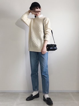 「THE SHINZONE（ザ　シンゾーン）の【THE SHINZONE】キャロットデニム WOMEN（デニムパンツ）」を使った、あさこさん（レディース・164cm）の秋コーディネート