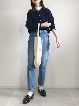 「THE SHINZONE（ザ　シンゾーン）の【THE SHINZONE】キャロットデニム WOMEN（デニムパンツ）」を使った、あさこさん（レディース・164cm）の秋コーディネート