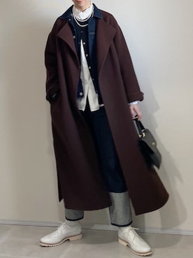 「HELIOPOLE（エリオポール）のアイテム」を使った、あさこさん（レディース・164cm）の冬コーディネート