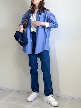 「Moname（モナーム）のアイテム（パンツ）」を使った、あさこさん（レディース・164cm）の春コーディネート