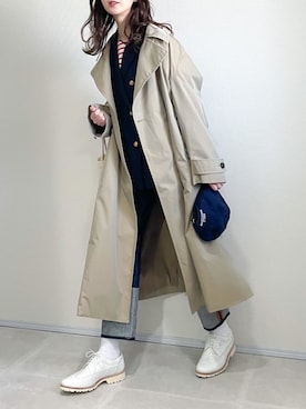 「JOURNAL STANDARD relume（ジャーナルスタンダード　レリューム）の●T/Wギャバネイビーブレザー◆（テーラードジャケット）」を使った、あさこさん（レディース・164cm）の春コーディネート