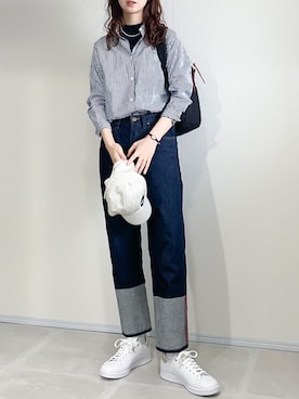 「NIKE（ナイキ）のアイテム（帽子）」を使った、あさこさん（レディース・164cm）の春コーディネート