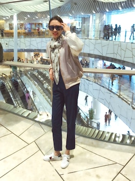 「MQUEEN（マックイーン）のアイテム」を使った、Annieさん（レディース・163cm）の秋コーディネート