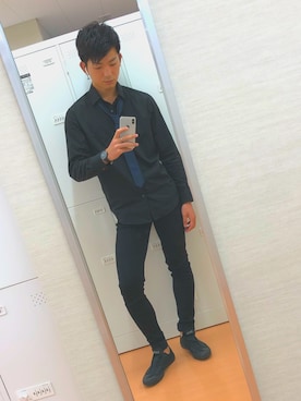 「アイテム（フォーマルスーツ/小物）」を使った、桒原大輝さん（メンズ・180cm・10代）の秋コーディネート