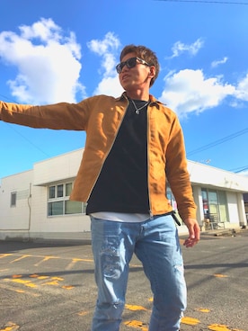 「BAYFLOW(BAYFLOW)」｜「アイテム（ブルゾン）」を使った、しゅんぴーさん（メンズ・172cm）の秋コーディネート