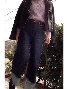 「adidas（アディダス）のオリジナルス ガゼル [GAZELLE W]（スニーカー、ブラック系）」を使った、Lana☆さん（レディース・165cm）の冬コーディネート