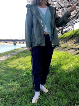 「Te chichi TERRASSE（テチチテラス）のアイテム（マウンテンパーカー）」を使った、Lana☆さん（レディース・165cm）の春コーディネート